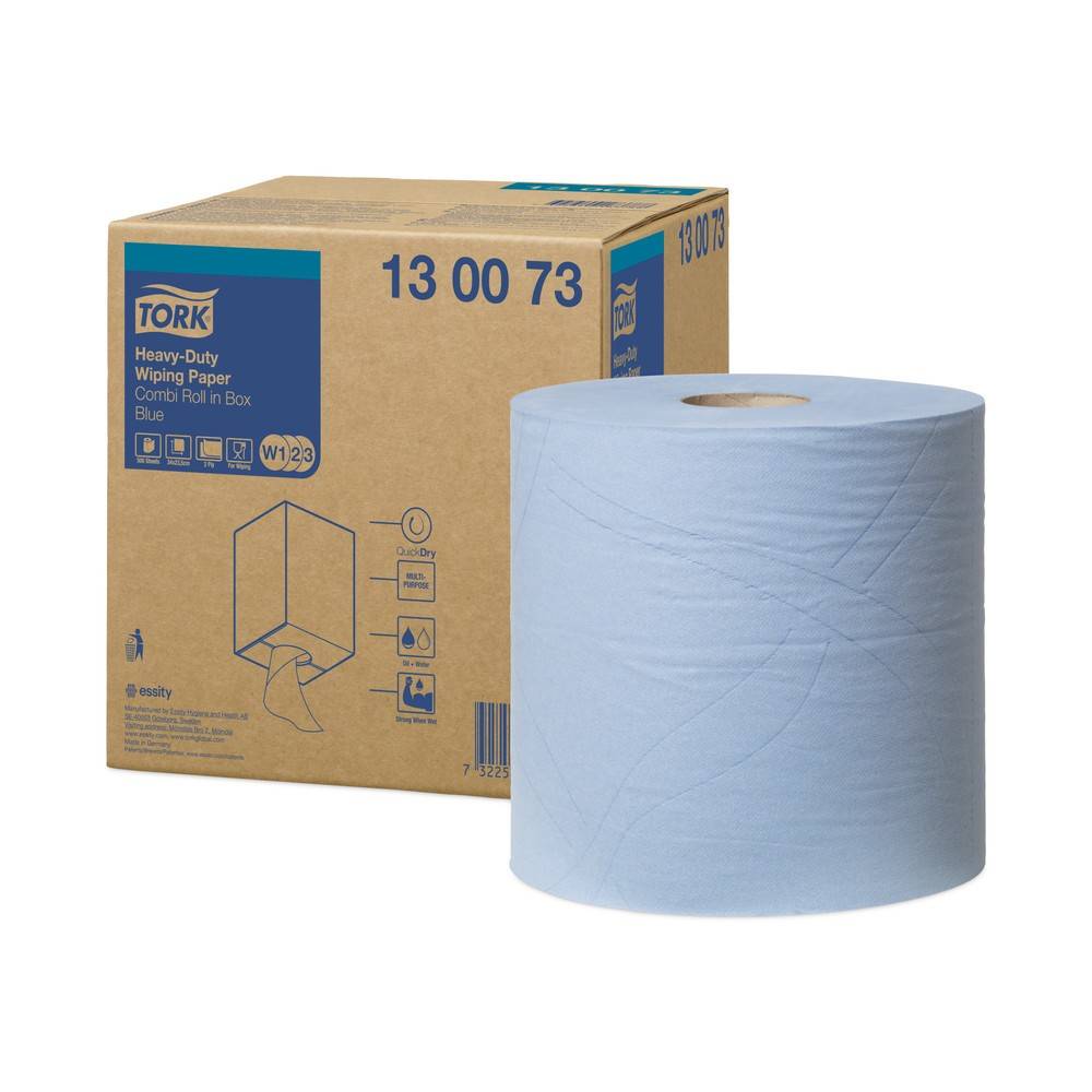 TORK® Wischtücher Extra Stark, HxB 340 x 235 mm, 1 Rolle, blau-0