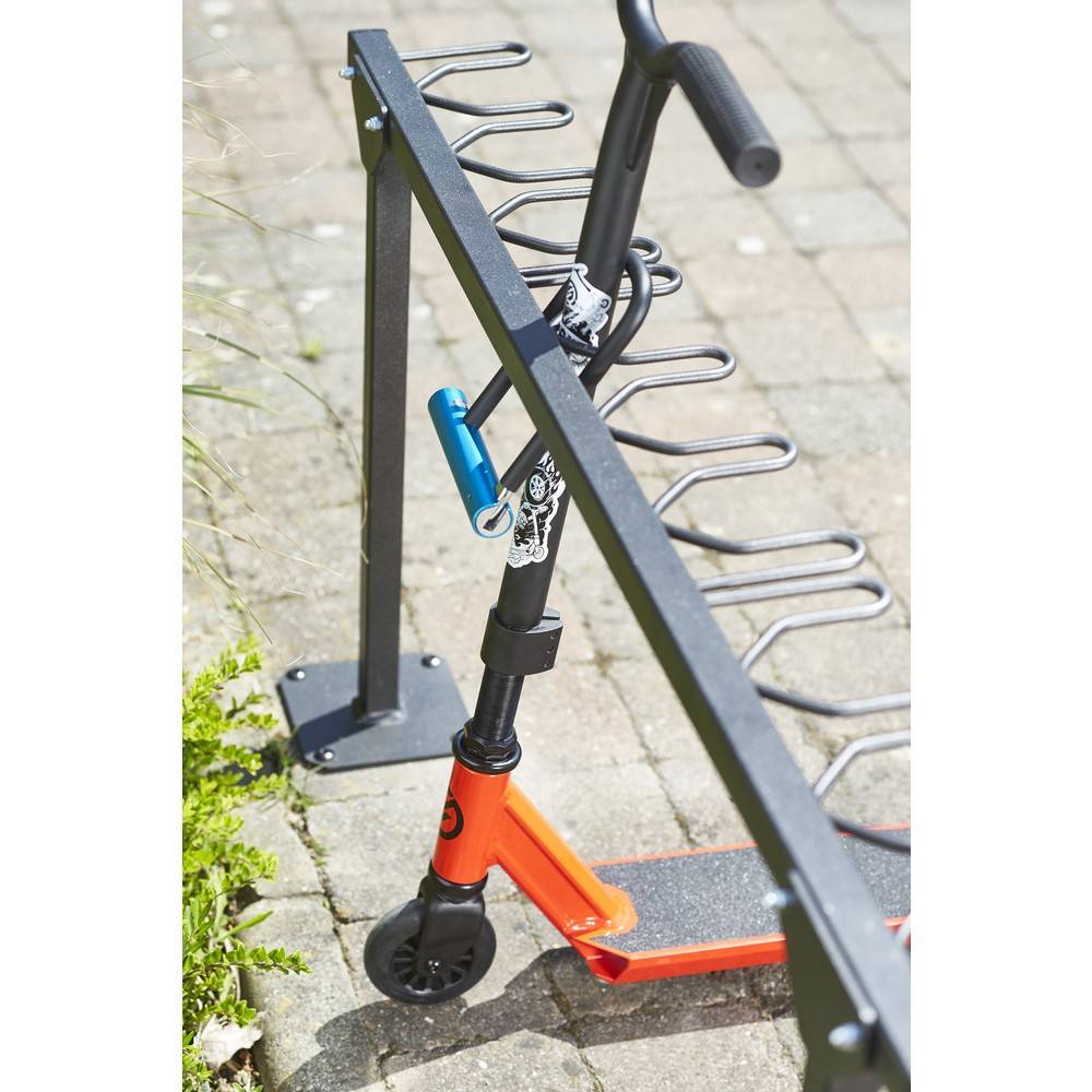 MOTTEZ Tretrollerständer mit 9 Plätzen, nebeneinander-4
