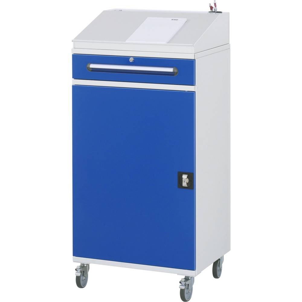 RAU mobiles Rollpult, HxBxT 1.235-1.345 x 650 x 520 mm, Schubladen 1 x-1