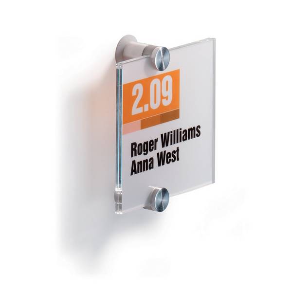Türschild Crystal Sign, Acrylglas, HxB 105 x 105 mm