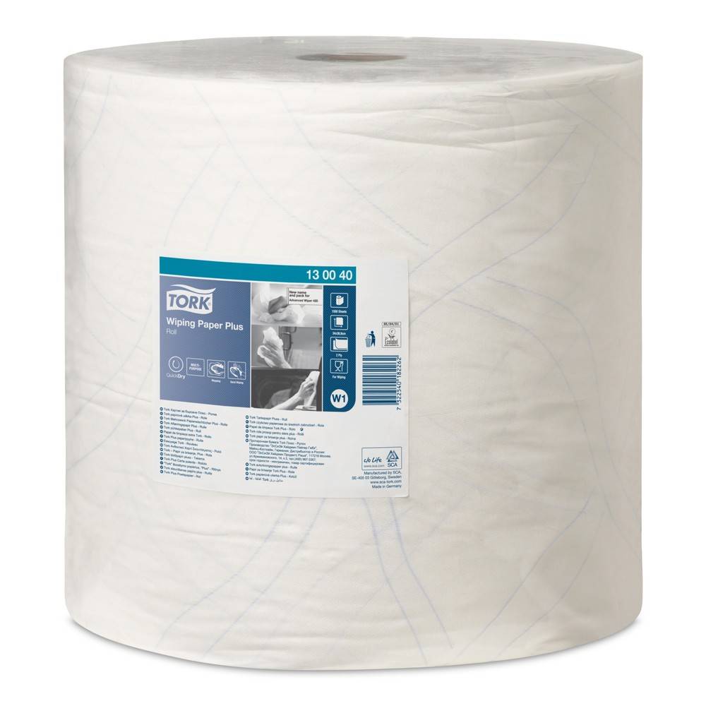 TORK® Wischtücher Extra Stark, EU Ecolabel, HxB 340 x 370 mm, 1 Rolle,-0
