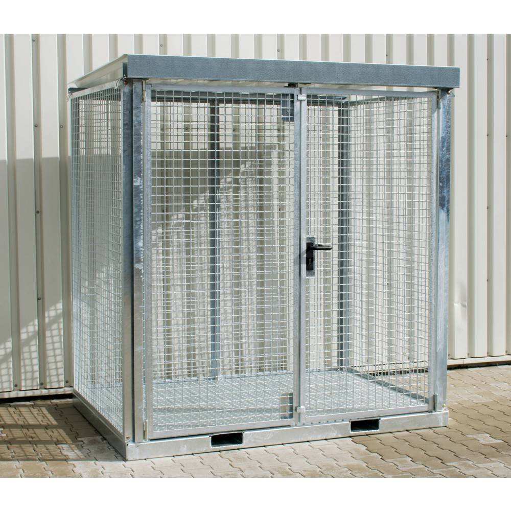 Bauer® Gasflaschen-Container, mit Staplertaschen, max. 45 Gasflaschen-0