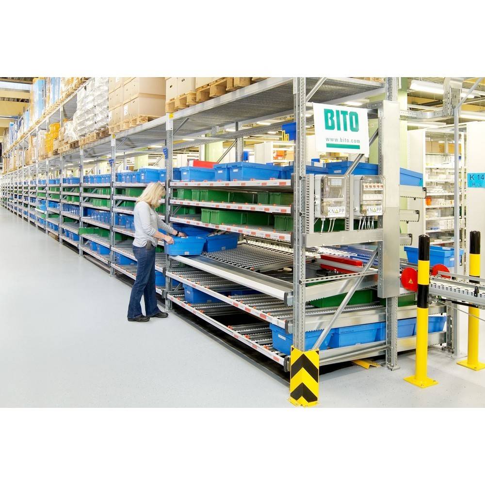 Bito Stückgut-Durchlaufregal-Komplettpaket, HxBxT 2.000 x 1.470 x 1.30-2