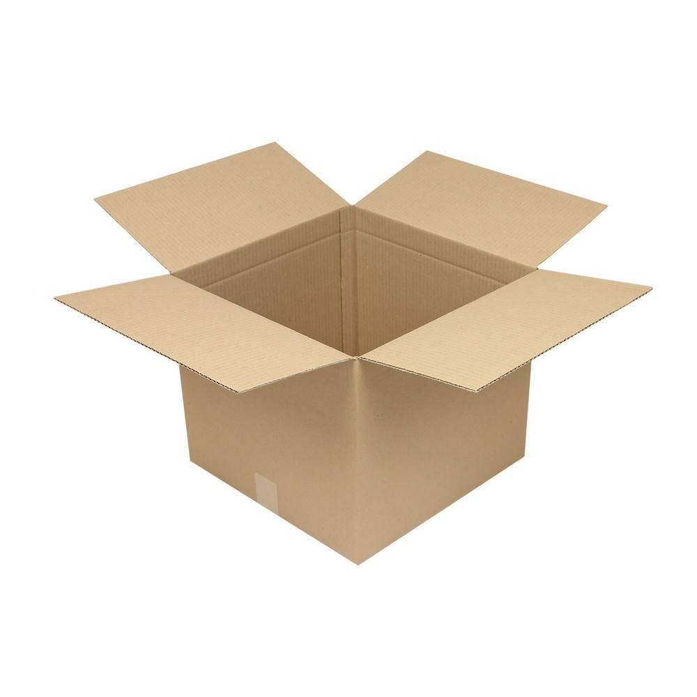 Faltkarton 1.20 Wellpappe L390xB390xH340mm einwellig braun-1