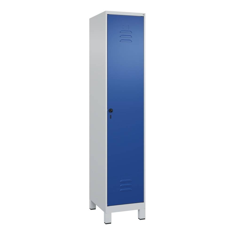 C+P Spind Classic PLUS, Füße, 1 Abteil, 1950x400x500mm, 7035/5010-3