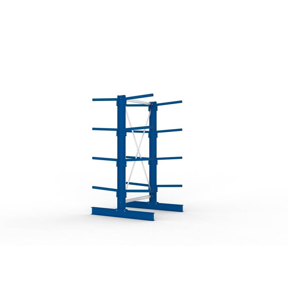 META Kragarmregal Grundfeld, doppelseitig, Tragkraft pro Arm 175 kg-4