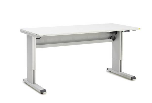 Treston Arbeitstisch WB818 EL ESD, elektrisch höhenverstellbar  von 700-1100 mm, BxT 1800x800 mm, ESD