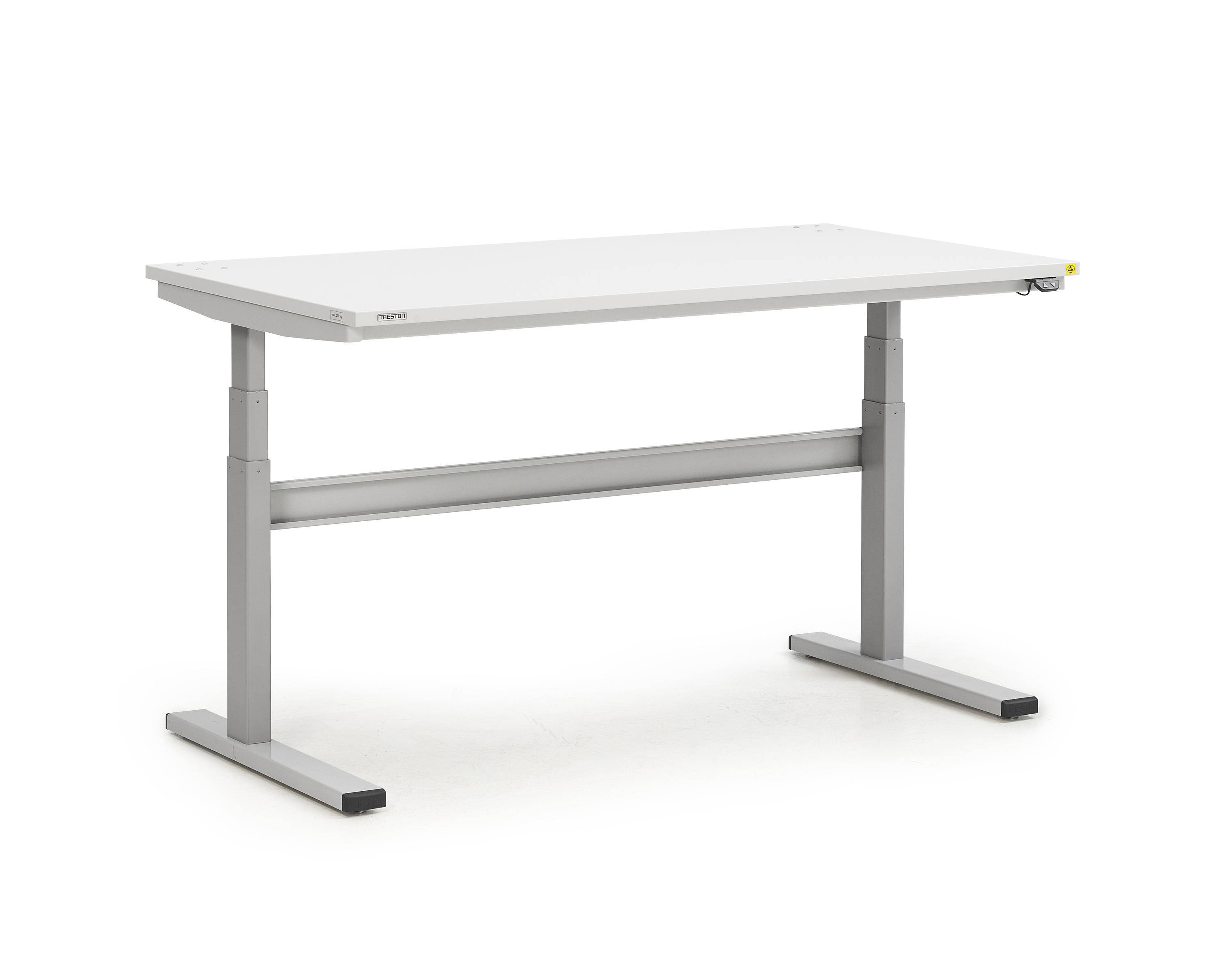 Treston elektrischer Arbeitstisch TED815-49, BxT 1500x800mm, Höhenverstellung von 630 - 1270 mm, ESD-0