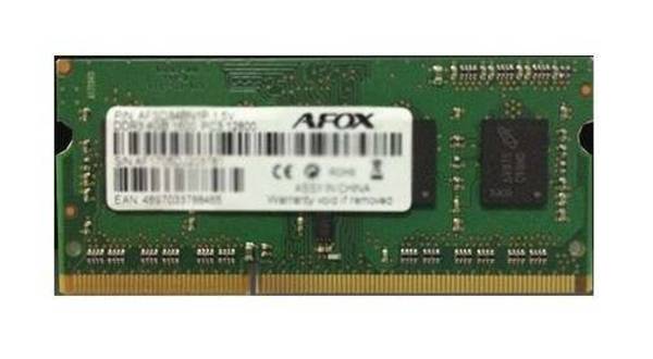 AFOX AFSD38BK1P Speichermodul 8 GB 1 x 8 GB DDR3 1600 MHz (AFSD38BK1P) - 8 GB - DDR3