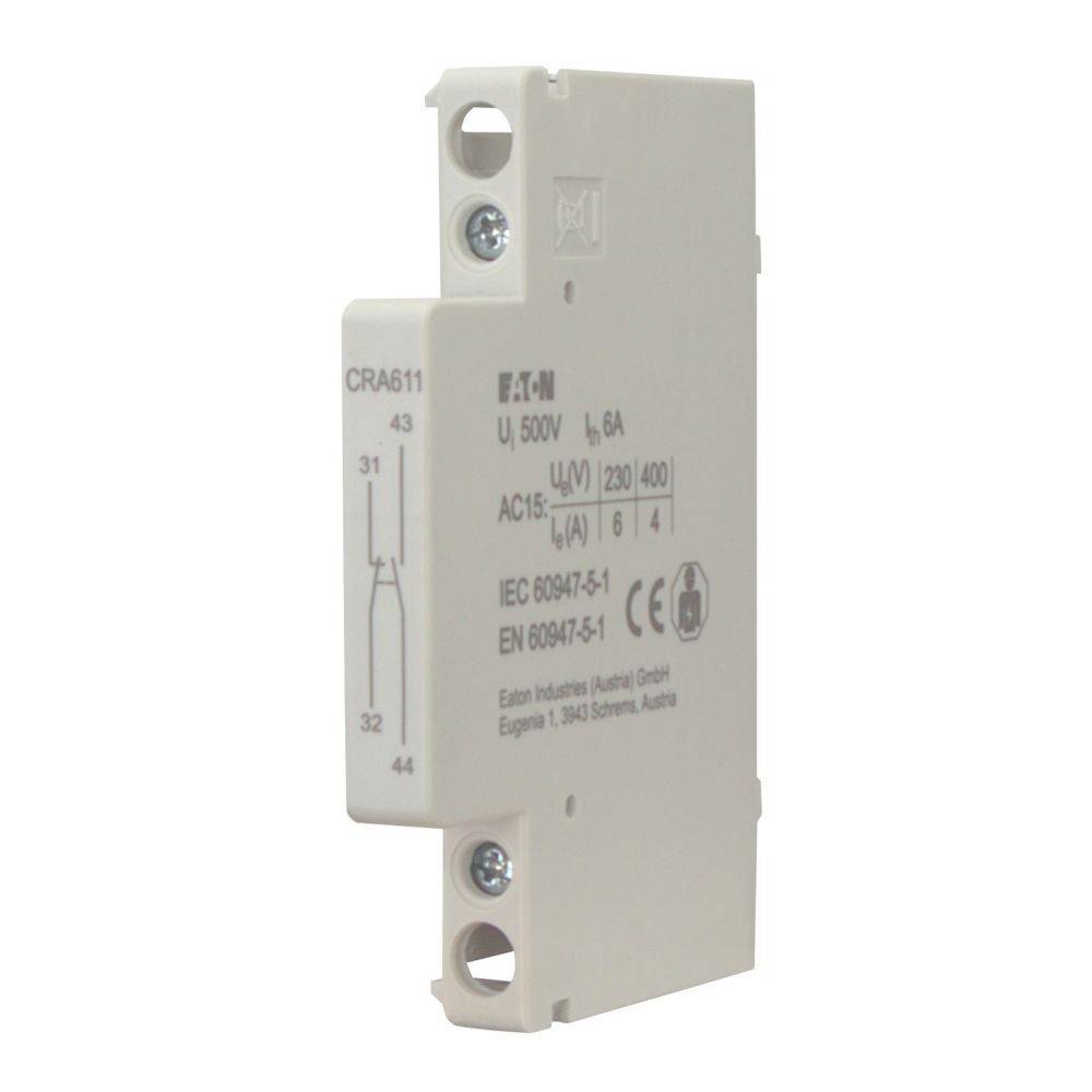Eaton Hilfsschalter, 6A, 1S+1Ö CRA611-0