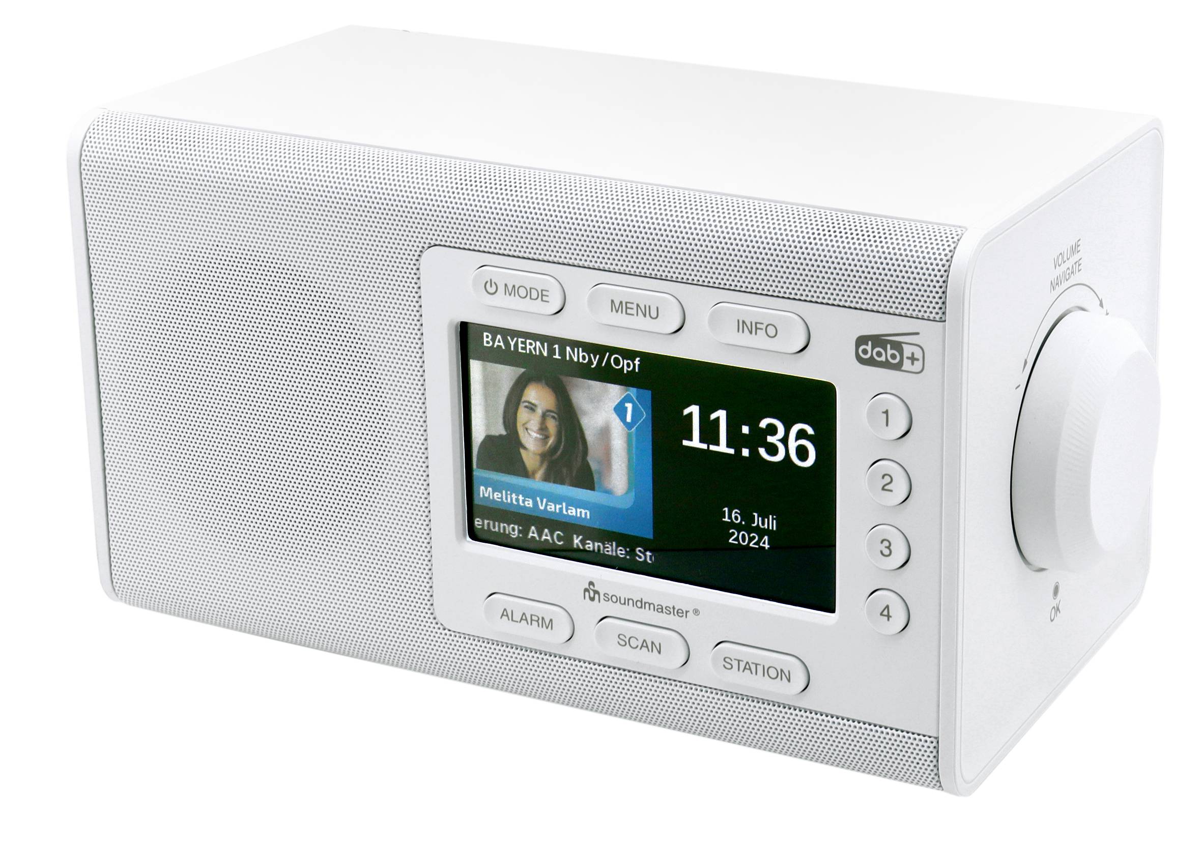 Soundmast. DAB+Radio BT,4,3Z Farbdisplay DAB900WE ws-2