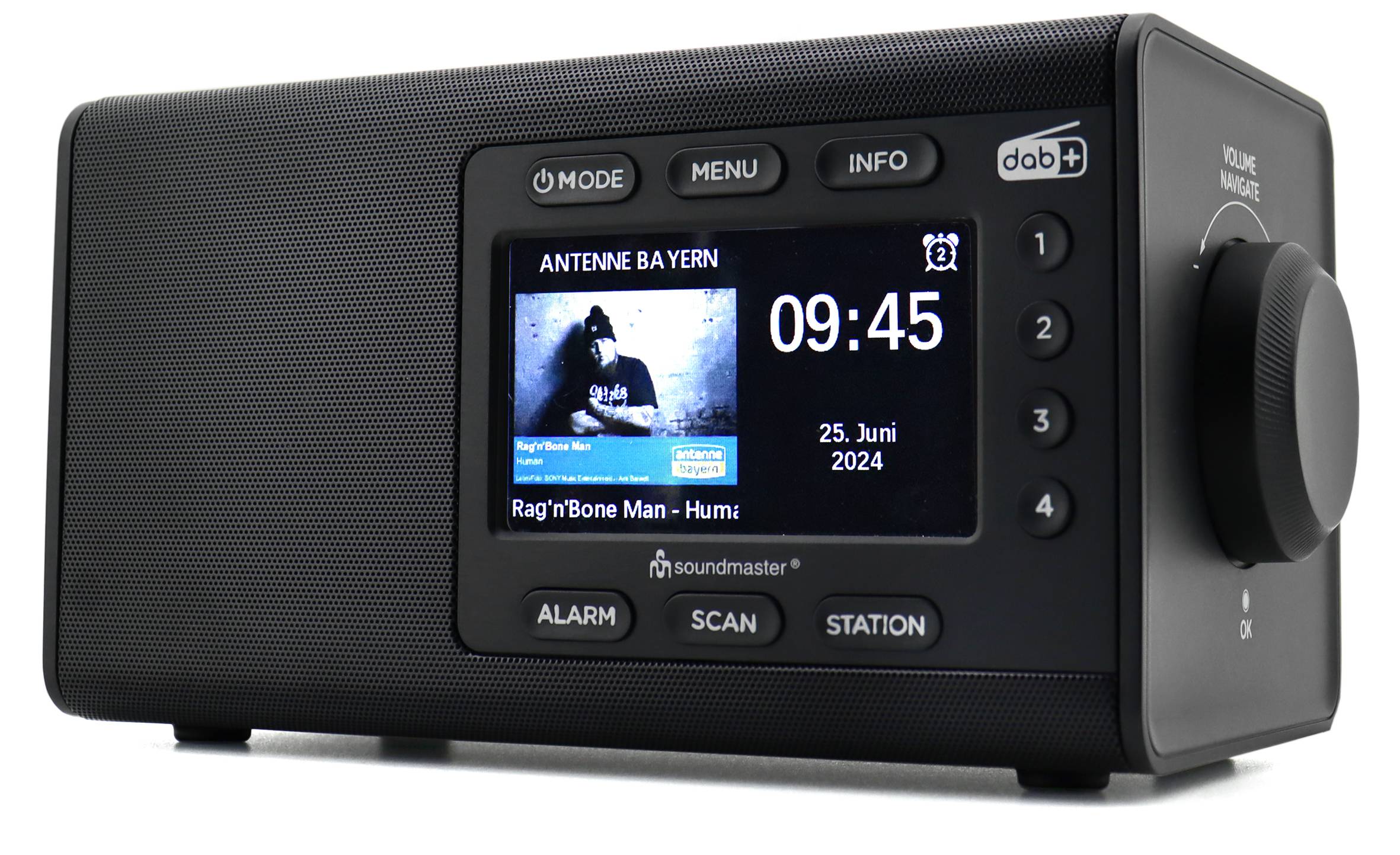 Soundmast. DAB+Radio BT,4,3Z Farbdisplay DAB900SW sw-2