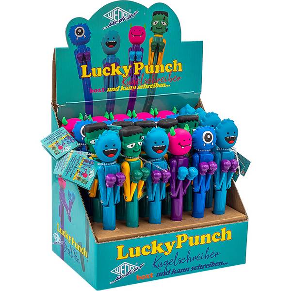 Kugelschreiber Monster Boxer Lucky Punch f.sort. 24STK