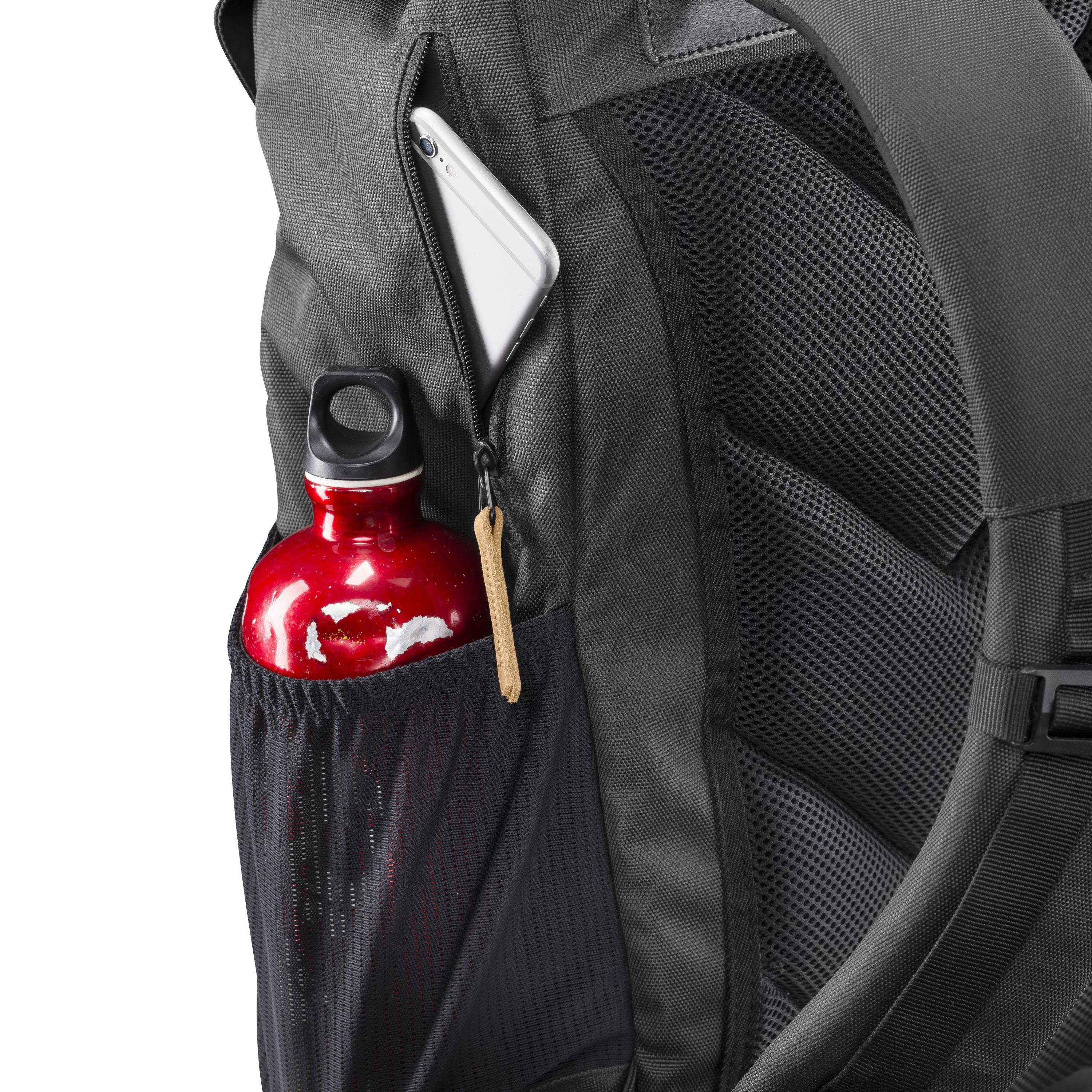 mantona Luis - Rucksack für Kamera - Nylon, Leder-4