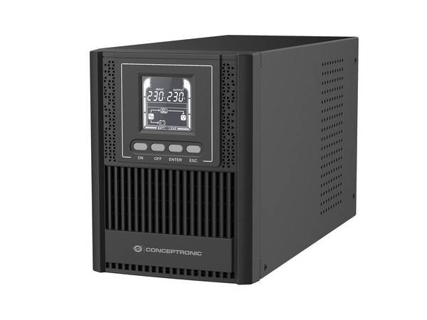 Conceptronic ZEUS52E1K 1000VA 900W Online Tower USV, IEC Multimedia-Technik USVs