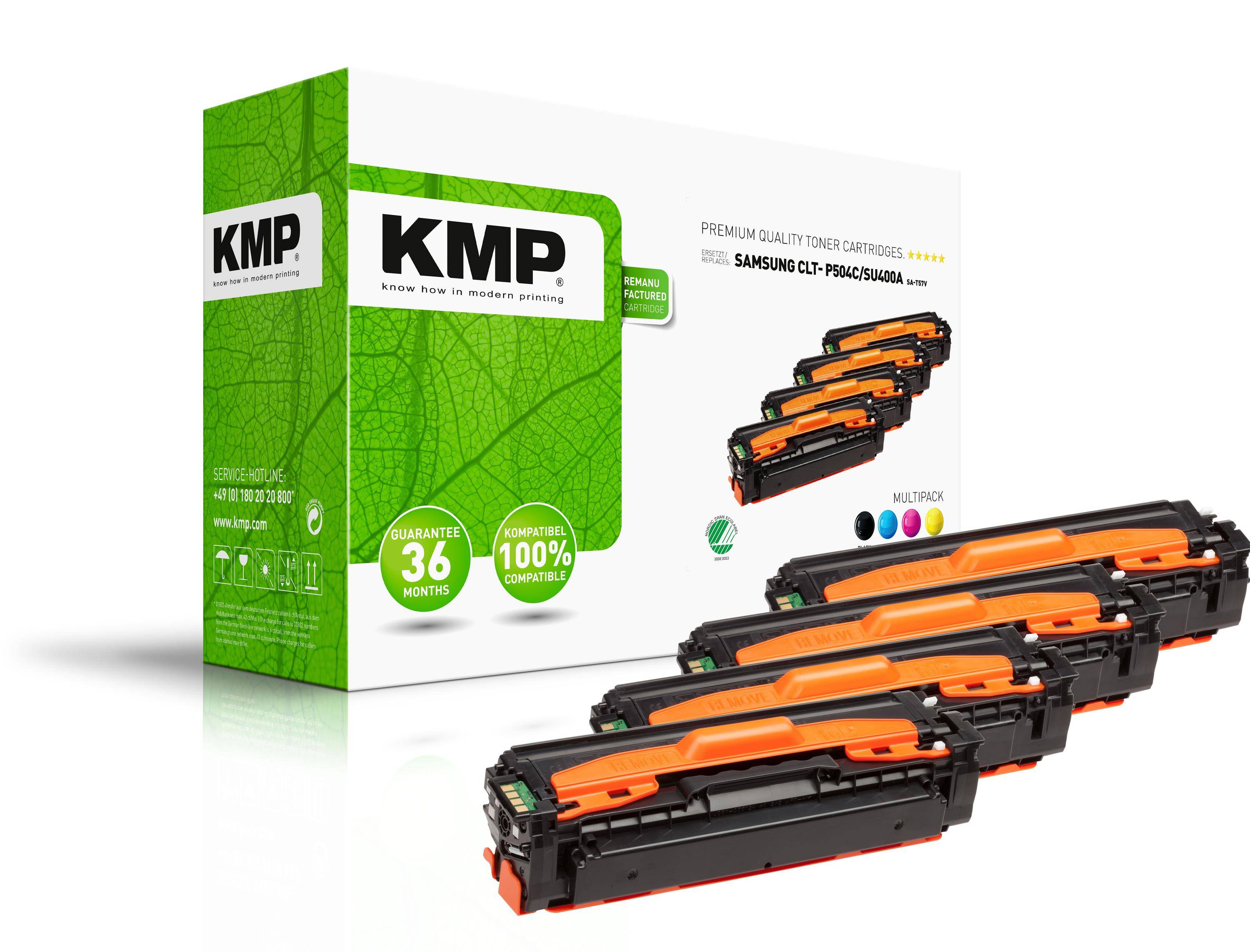 KMP Toner Kombi-Pack ersetzt Samsung K504 CLTK504SELS C504 - Kompatibel - Tonereinheit-0