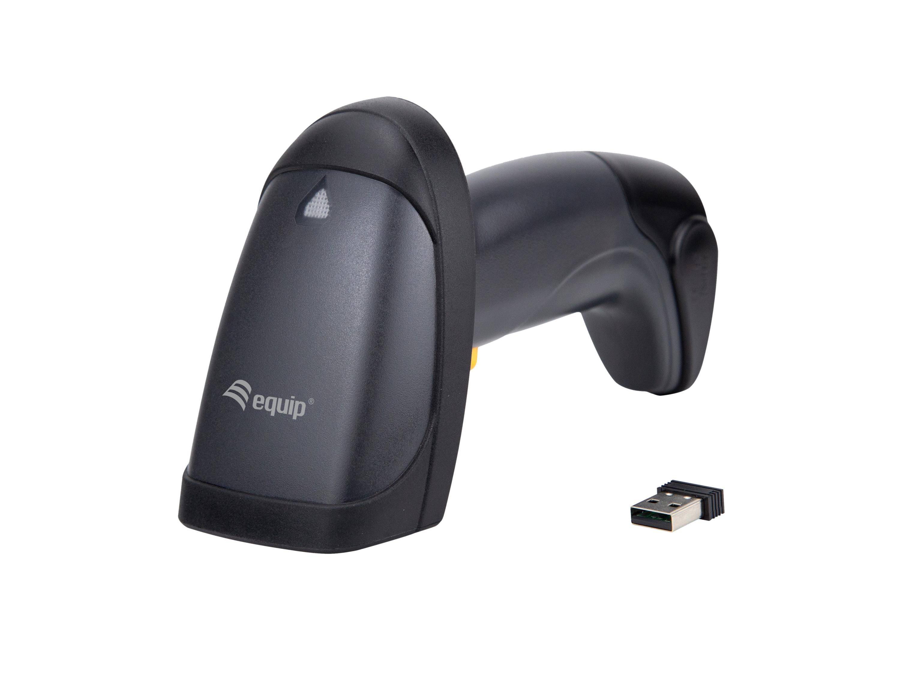 Equip Drahtloser 1D Laser-Barcodescanner, mit Ständer, Tragbares Barcodelesegerät, 1D, LED, Codabar,-0