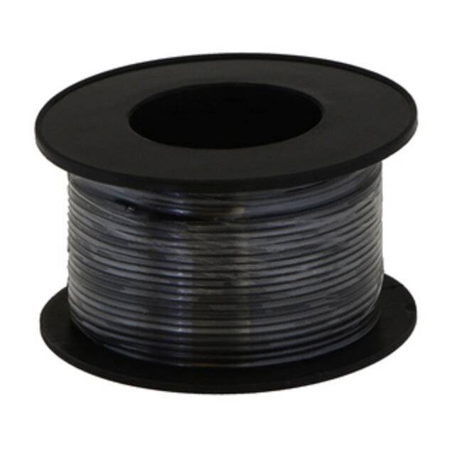 Pololu HOOK-UP STRND 28AWG 300V BLK 90' 2610-0