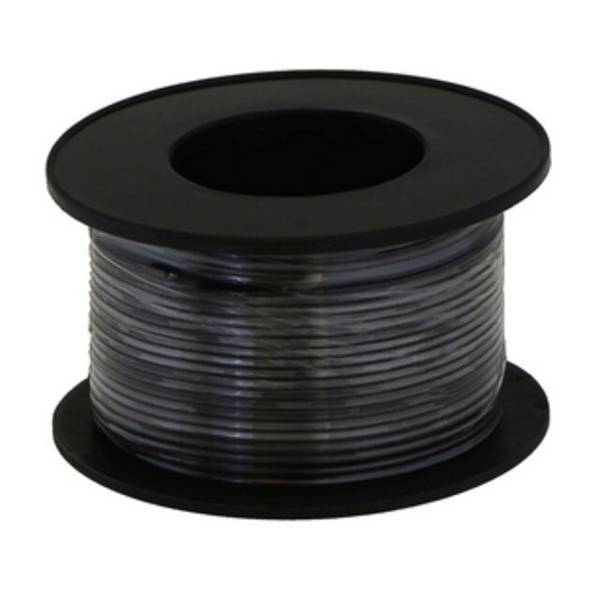 Pololu HOOK-UP STRND 28AWG 300V BLK 90' 2610