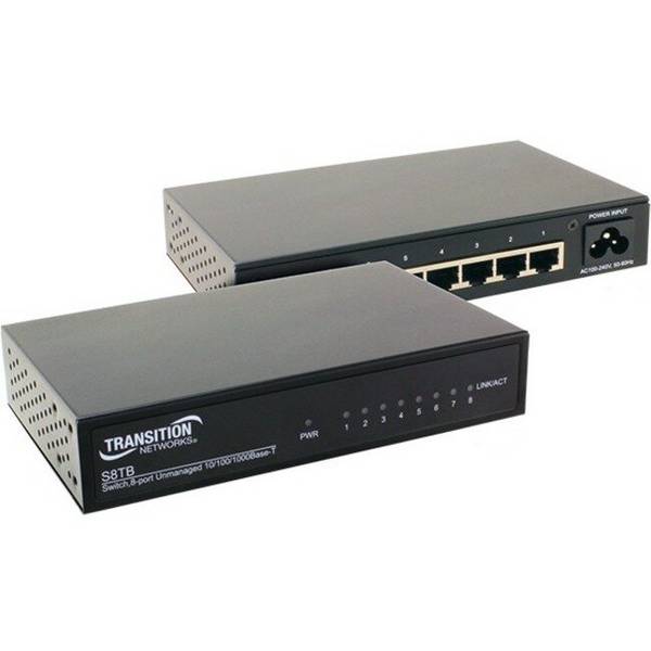 Lantronix, Inc. UNMANAGED GIGABIT ETHERNET SWITC S8TB-NA