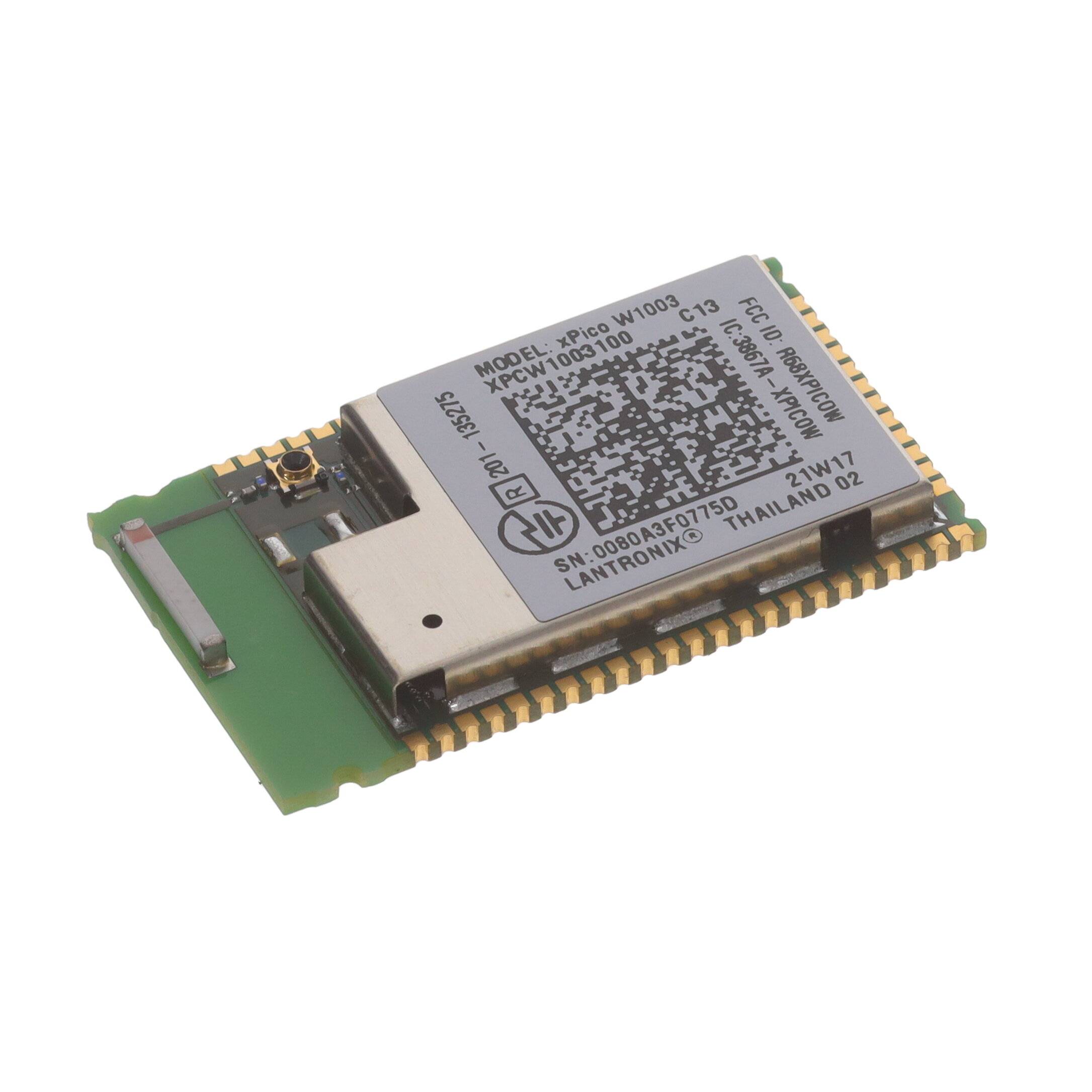 Lantronix, Inc. RF TXRX MODULE WIFI IEEE 802.11 XPCW1003100B-0