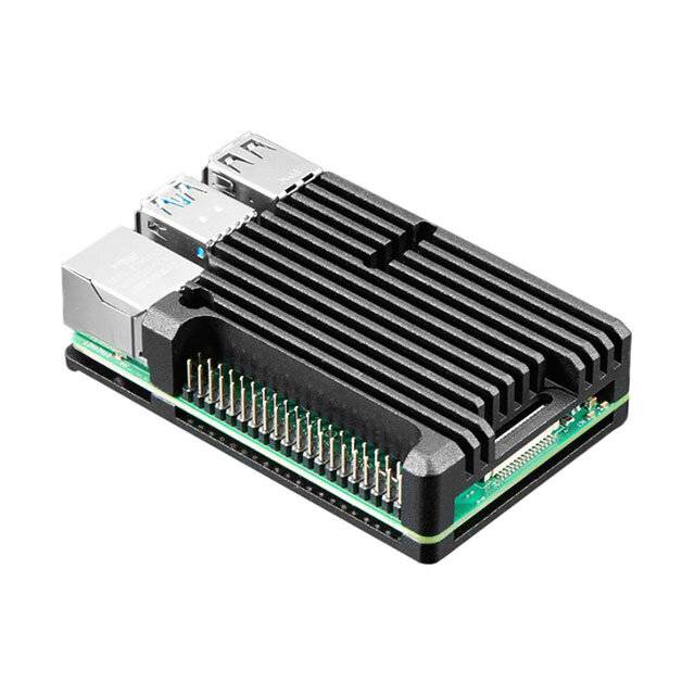 Adafruit Gehäuse Metall-Aluminium Schwarz Handformat L x B: 3,346" x 2,165" (85,00mm x 55,00mm) X