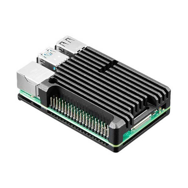 Adafruit Gehäuse Metall-Aluminium Schwarz Handformat L x B: 3,346" x 2,165" (85,00mm x 55,00mm) X