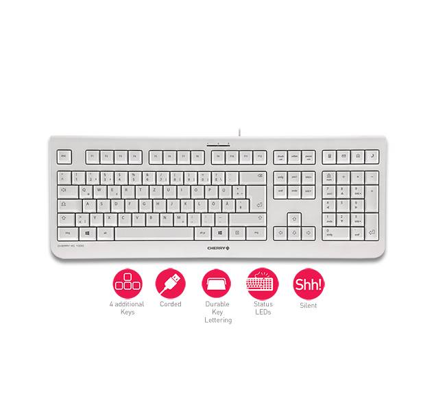 Cherry KC 1000 - Tastatur - Pan Nordisch - Hellgrau-3
