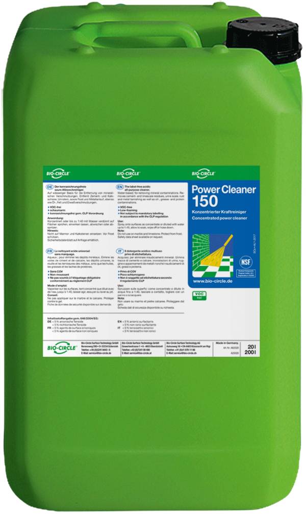 Power Cleaner 150 - Allzweckreiniger für die Lebensmittelindustrie
