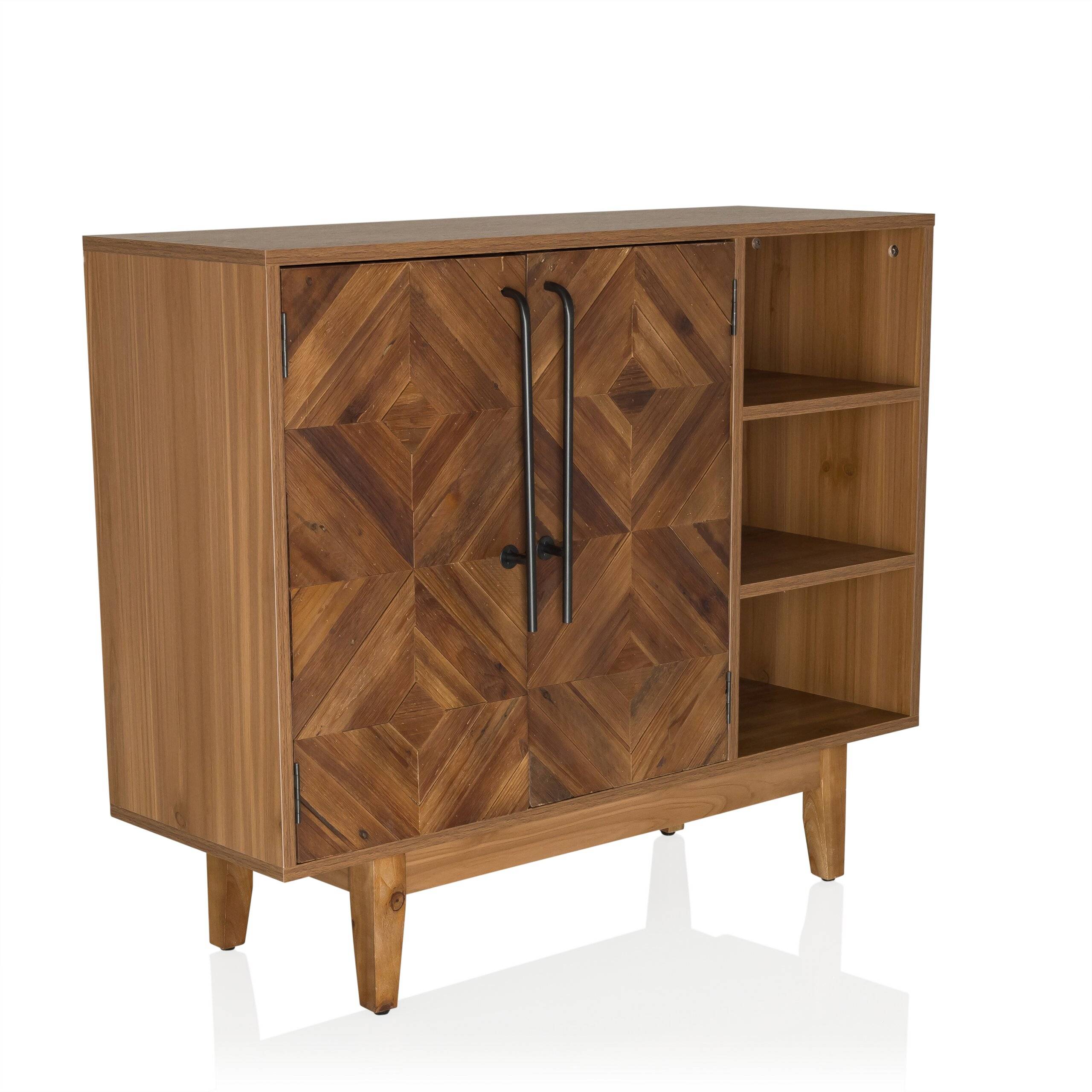 Kommode SANTJAGO WOOD L 95x32x79,5 cm 2 Türen 3 Fächer Tanne massiv hjh LIVING-0