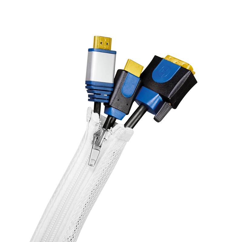 LogiLink Kabelschlauch Reißverschl. AD weiß-3