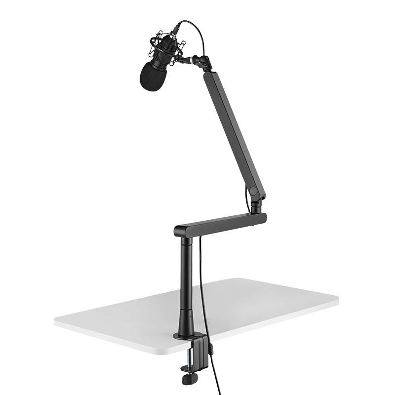 Professional Studio Microphone Boom Arm Stand, aluminum, black Audio & Video Microphones-4