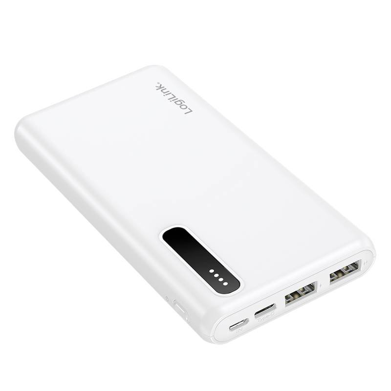 Logilink Mobile Power Bank, LiPo, 8.000 mAh, white Energie & USV Powerbanks-1