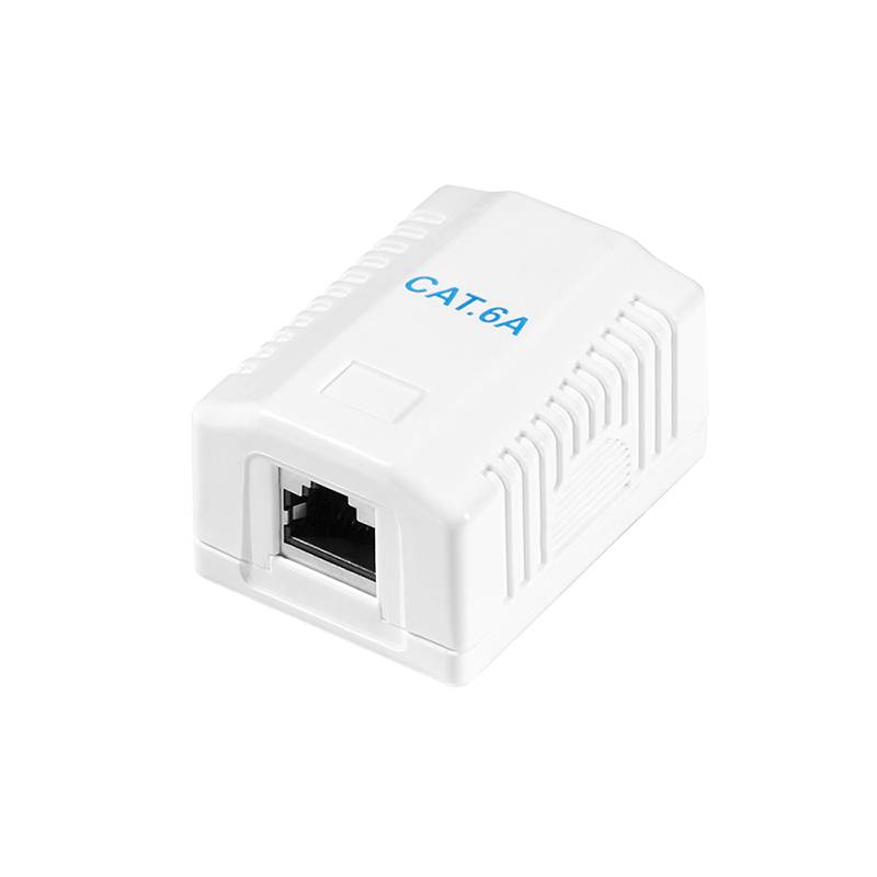 Cat.6A Surface Mounted Box 1 x RJ45, shielded Baumarkt & Garten Elektroinstallation Steckdosen &-5