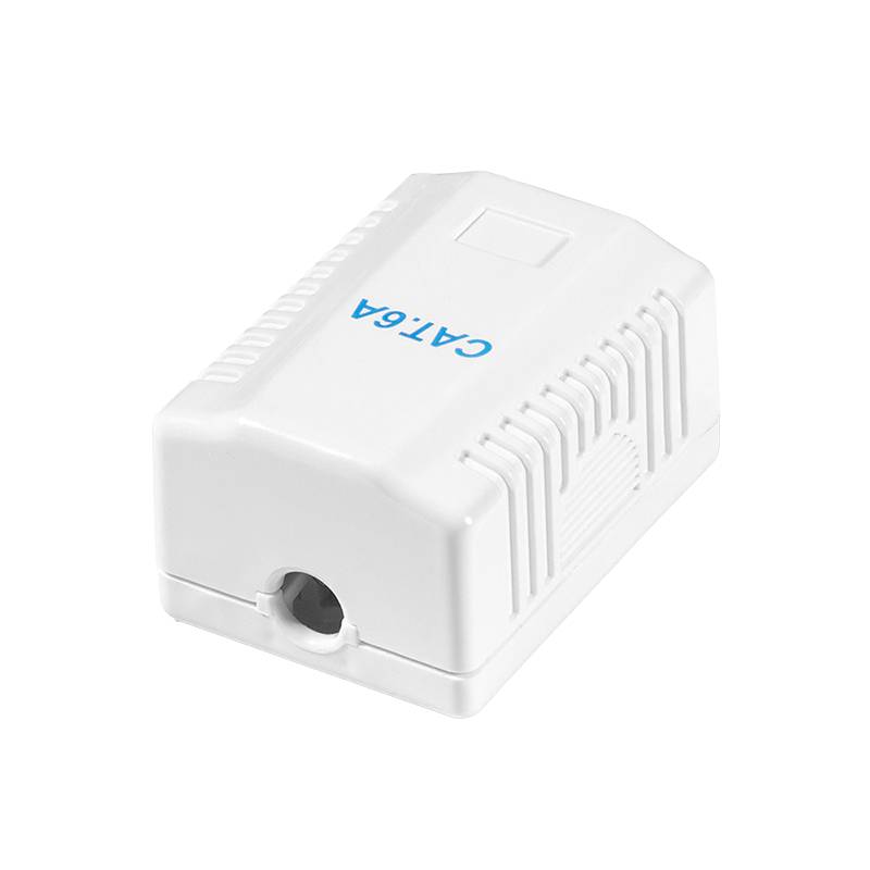 Cat.6A Surface Mounted Box 1 x RJ45, shielded Baumarkt & Garten Elektroinstallation Steckdosen &-1