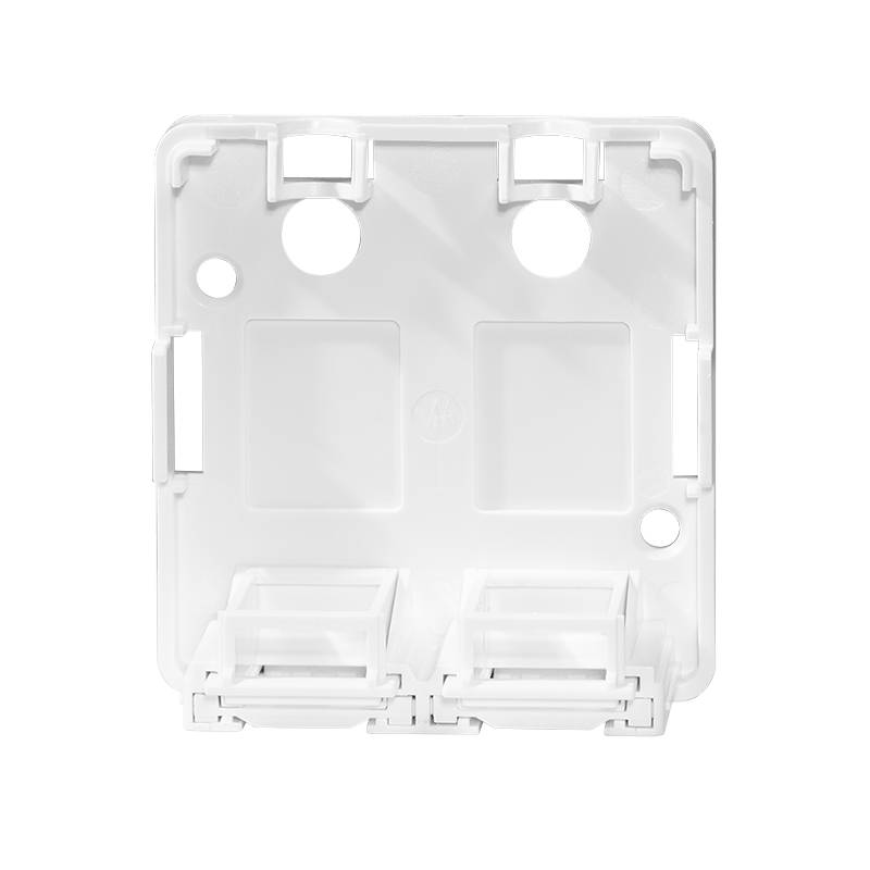 LogiLink Keystone surface mount box 2-port with shutter-2