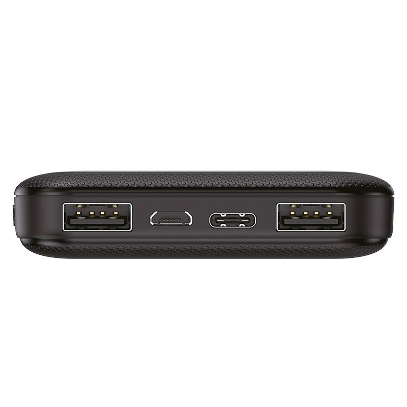LogiLink Powerbank 8000 mAh, kabelloses Laden + 2x USB-A-3