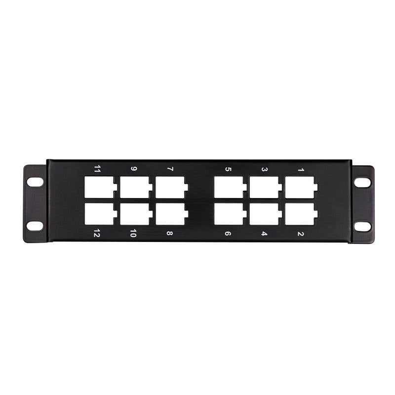 LogiLink Halterung für 12 Keystone-Module 10 Zoll schwarz-2