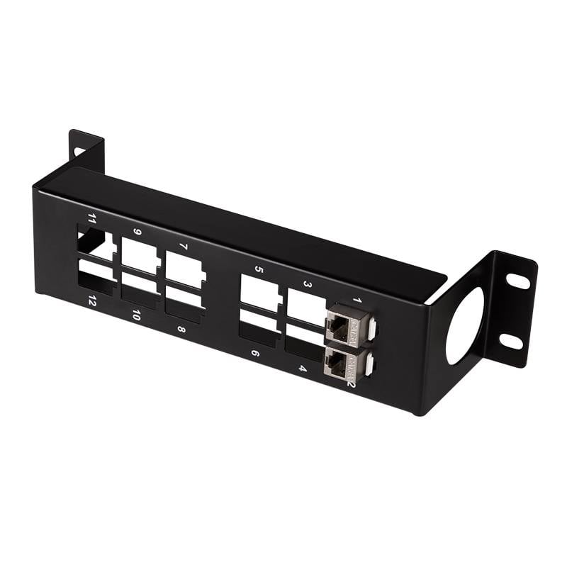 LogiLink Halterung für 12 Keystone-Module 10 Zoll schwarz-3