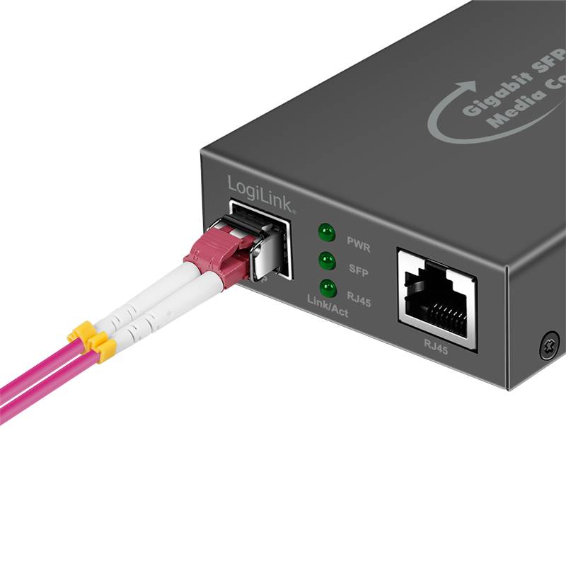 LogiLink Medienkonverter RJ45 auf SFP - Converter - 1 Gbps-4
