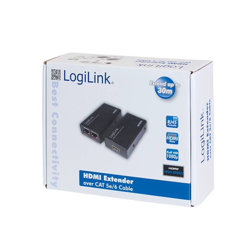 LogiLink Video Extender HDMI over CAT5 up to 30 Meter - Erweiterung für Video/Audio - HDMI - über CAT 5 - bis zu 30 m-1