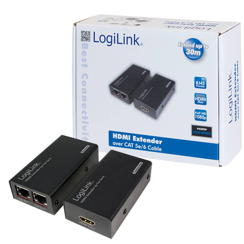 LogiLink Video Extender HDMI over CAT5 up to 30 Meter - Erweiterung für Video/Audio - HDMI - über CAT 5 - bis zu 30 m-2