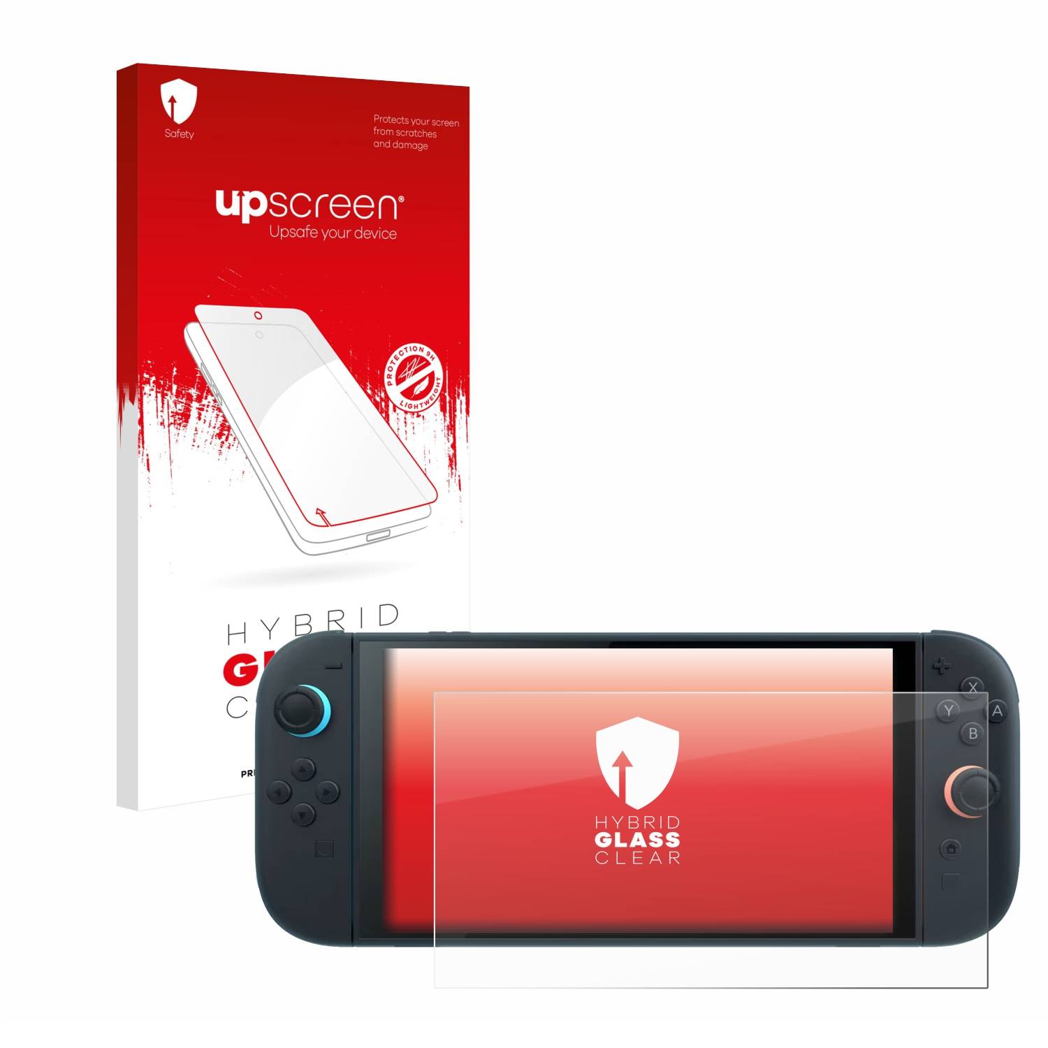 upscreen Schutzglas für Nintendo Switch 2 Schutzfolie Panzer Folie Glas Display Schutz klar