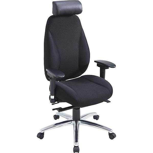 Bürostuhl Orion mit 4D-Armlehnen und Synchronmechanik schwarz. TAKKT Industrial & Packaging GmbH 82859749-2