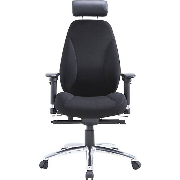 Bürostuhl Orion mit 4D-Armlehnen und Synchronmechanik schwarz. TAKKT Industrial & Packaging GmbH 82859749-3