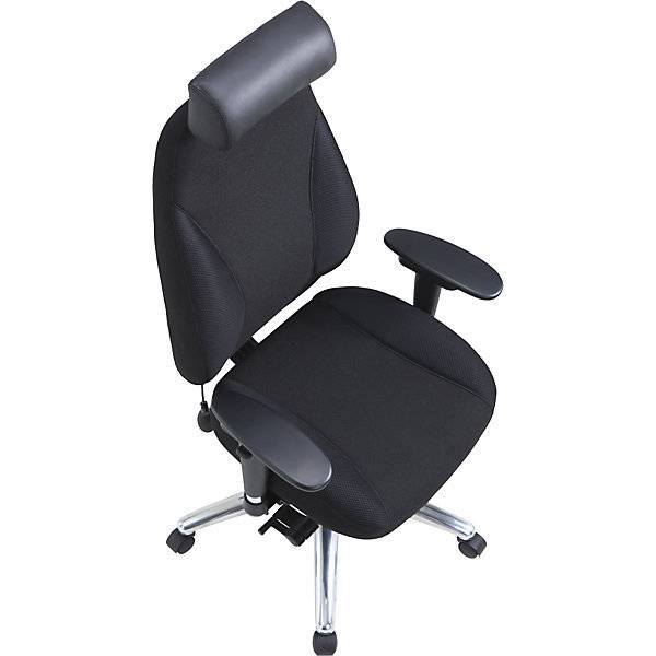 Bürostuhl Orion mit 4D-Armlehnen und Synchronmechanik schwarz. TAKKT Industrial & Packaging GmbH 82859749-4
