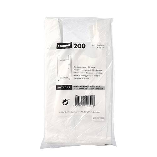 200 Hemdchen-Tragetaschen, HDPE 50 cm x 26 cm x 16 cm weiss-1
