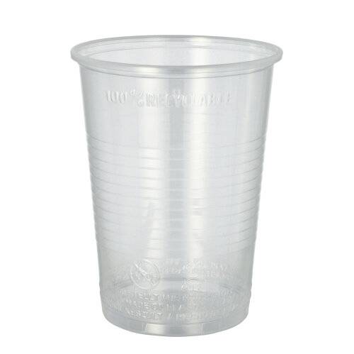 50 Trinkbecher, PP 0,4 l Ø 9,5 cm · 12,2 cm transparent mit Schaumrand-0