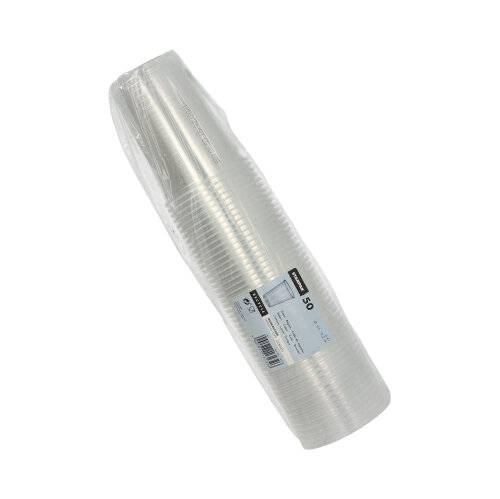 50 Trinkbecher, PP 0,4 l Ø 9,5 cm · 12,2 cm transparent mit Schaumrand-2