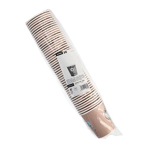 50 Trinkbecher, Pappe "To Go" 0,2 l Ø 8 cm · 9,1 cm "Barista Time"-1
